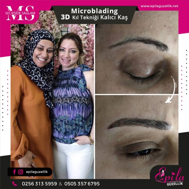 Nazilli - Microblading 3D Kıl Tekniği Kalıcı Kaş Kontürü