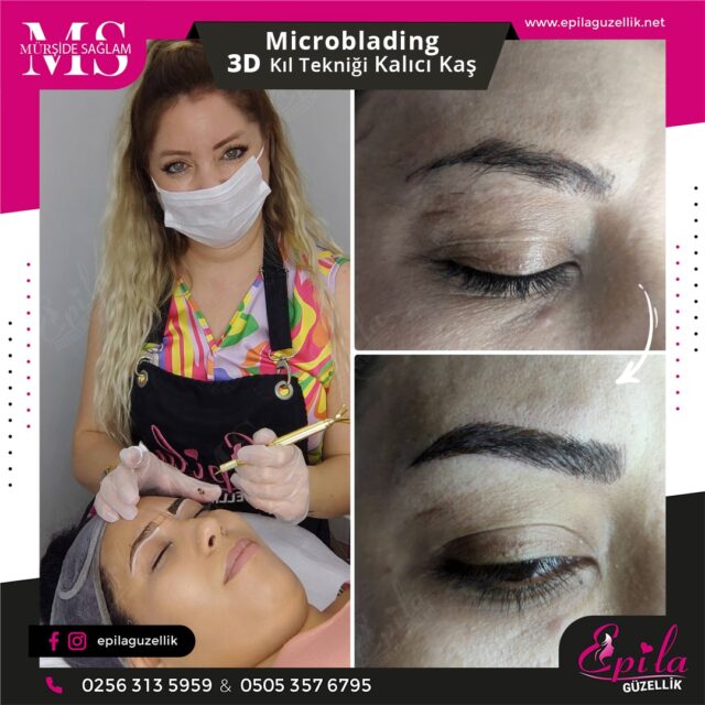 Nazilli - Microblading 3D Kıl Tekniği Kalıcı Kaş Kontürü