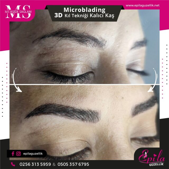 Nazilli - Microblading 3D Kıl Tekniği Kalıcı Kaş Kontürü