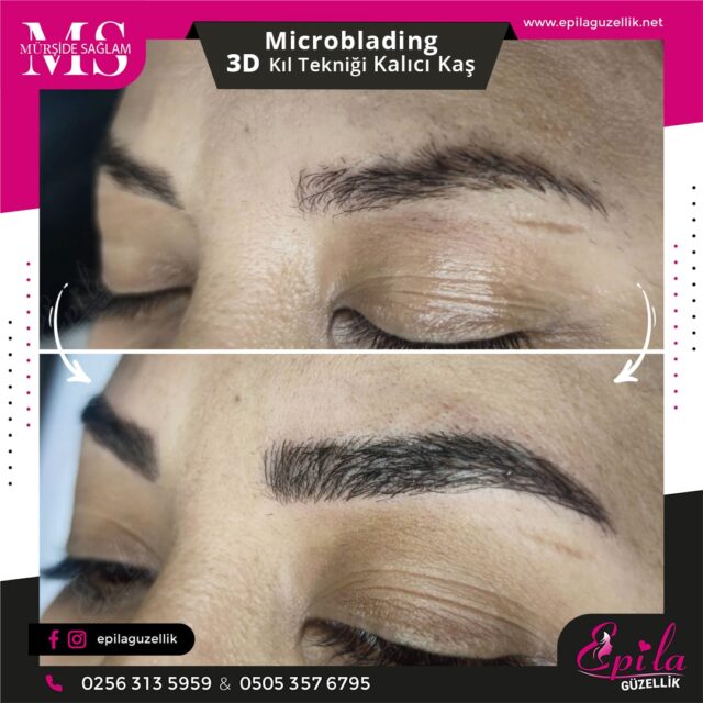 Nazilli - Microblading 3D Kıl Tekniği Kalıcı Kaş Kontürü