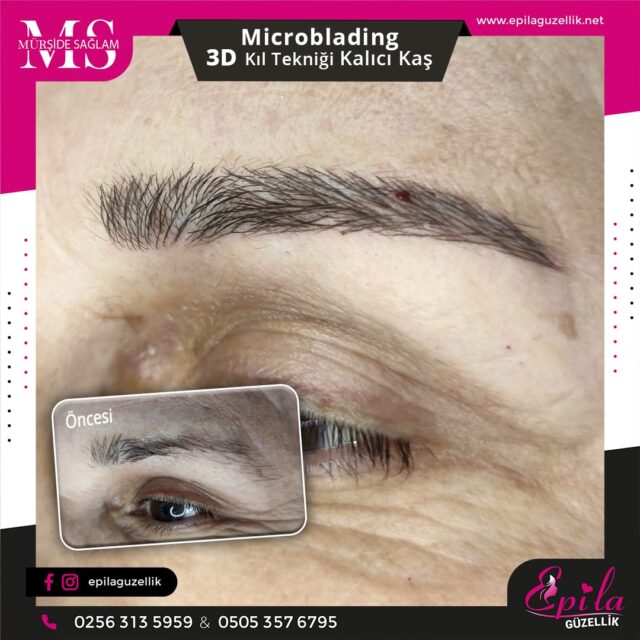 Nazilli - Microblading 3D Kıl Tekniği Kalıcı Kaş Kontürü