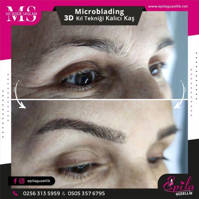 Nazilli - Microblading 3D Kıl Tekniği Kalıcı Kaş Kontürü