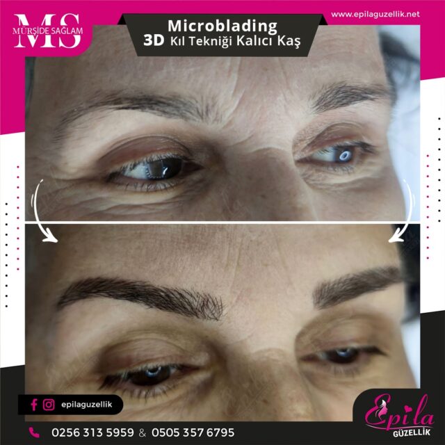 Nazilli - Microblading 3D Kıl Tekniği Kalıcı Kaş Kontürü