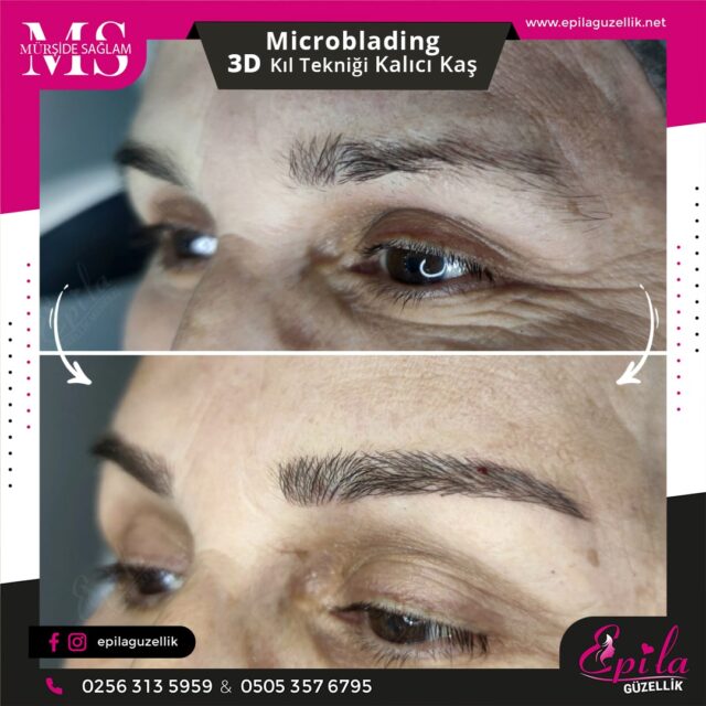 Nazilli - Microblading 3D Kıl Tekniği Kalıcı Kaş Kontürü