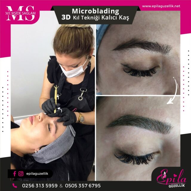 Nazilli - Microblading 3D Kıl Tekniği Kalıcı Kaş Kontürü