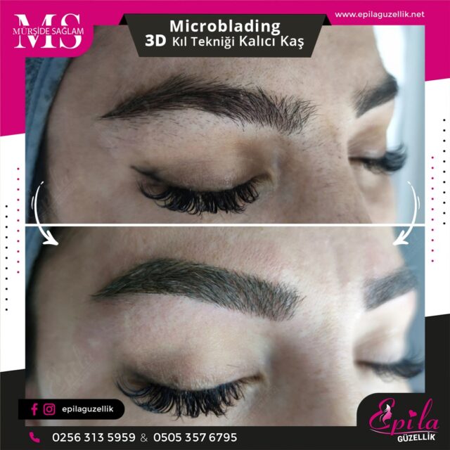 Nazilli - Microblading 3D Kıl Tekniği Kalıcı Kaş Kontürü