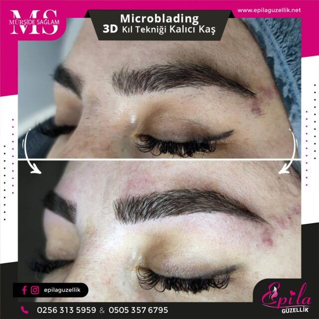 Nazilli - Microblading 3D Kıl Tekniği Kalıcı Kaş Kontürü