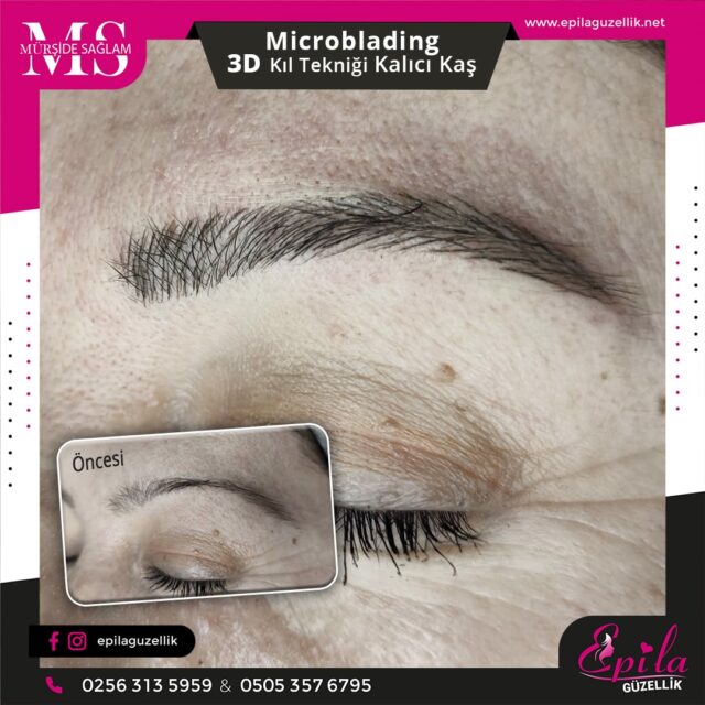 Nazilli - Microblading 3D Kıl Tekniği Kalıcı Kaş Kontürü