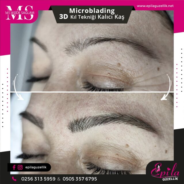 Nazilli - Microblading 3D Kıl Tekniği Kalıcı Kaş Kontürü