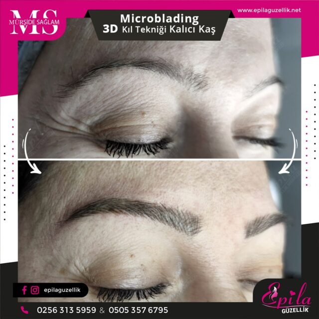 Nazilli - Microblading 3D Kıl Tekniği Kalıcı Kaş Kontürü