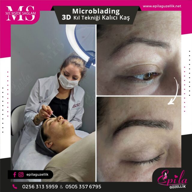 Nazilli - Microblading 3D Kıl Tekniği Kalıcı Kaş Kontürü