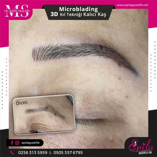 Nazilli - Microblading 3D Kıl Tekniği Kalıcı Kaş Kontürü