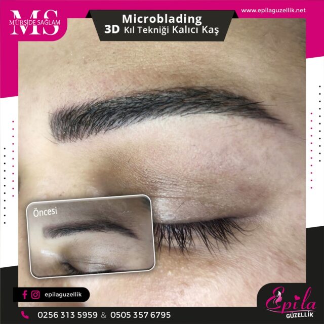 Nazilli - Microblading 3D Kıl Tekniği Kalıcı Kaş Kontürü