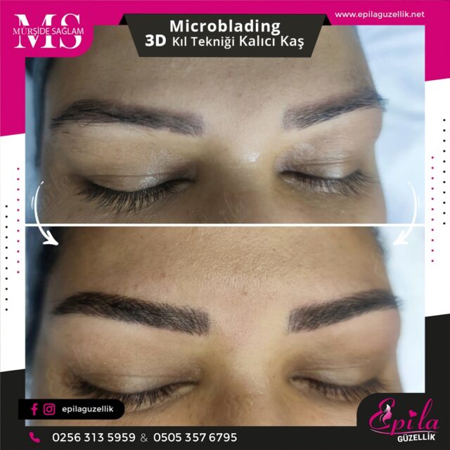 Nazilli - Microblading 3D Kıl Tekniği Kalıcı Kaş Kontürü