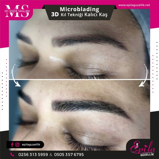 Nazilli - Microblading 3D Kıl Tekniği Kalıcı Kaş Kontürü