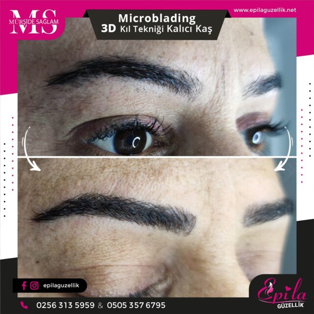 Nazilli - Microblading 3D Kıl Tekniği Kalıcı Kaş Kontürü