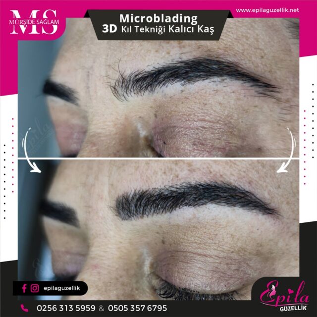 Nazilli - Microblading 3D Kıl Tekniği Kalıcı Kaş Kontürü