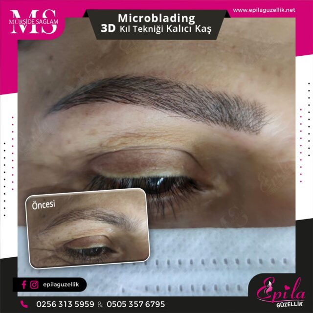 Nazilli - Microblading 3D Kıl Tekniği Kalıcı Kaş Kontürü