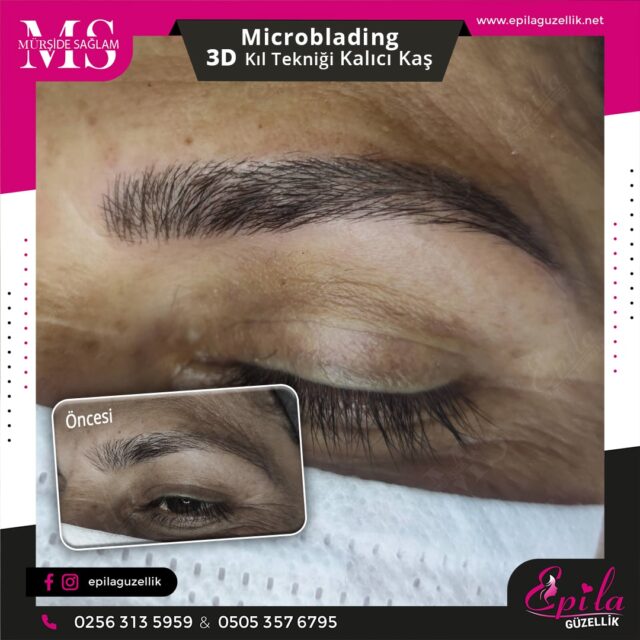 Nazilli - Microblading 3D Kıl Tekniği Kalıcı Kaş Kontürü