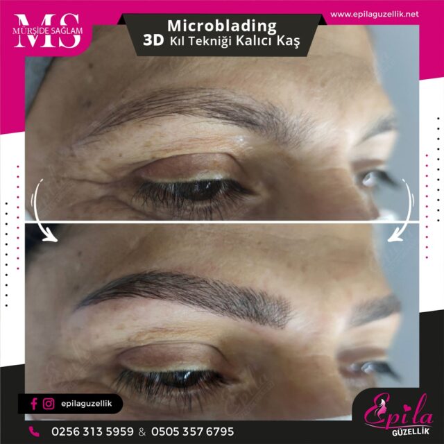 Nazilli - Microblading 3D Kıl Tekniği Kalıcı Kaş Kontürü