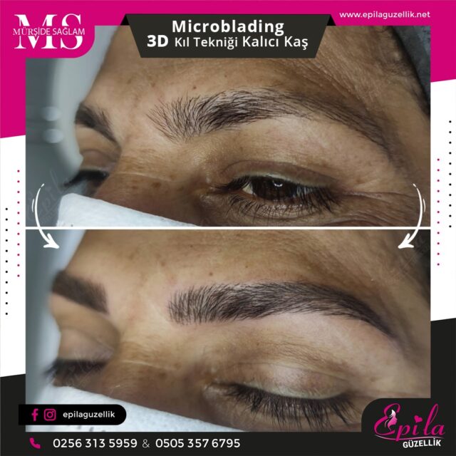 Nazilli - Microblading 3D Kıl Tekniği Kalıcı Kaş Kontürü