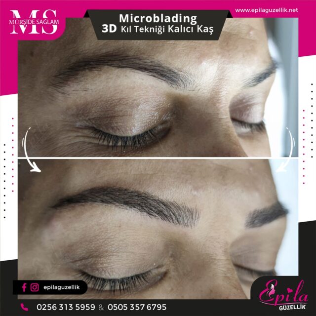 Nazilli - Microblading 3D Kıl Tekniği Kalıcı Kaş Kontürü