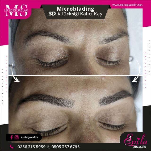 Nazilli - Microblading 3D Kıl Tekniği Kalıcı Kaş Kontürü