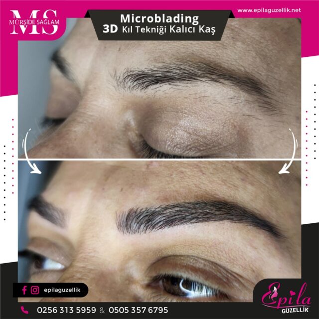 Nazilli - Microblading 3D Kıl Tekniği Kalıcı Kaş Kontürü