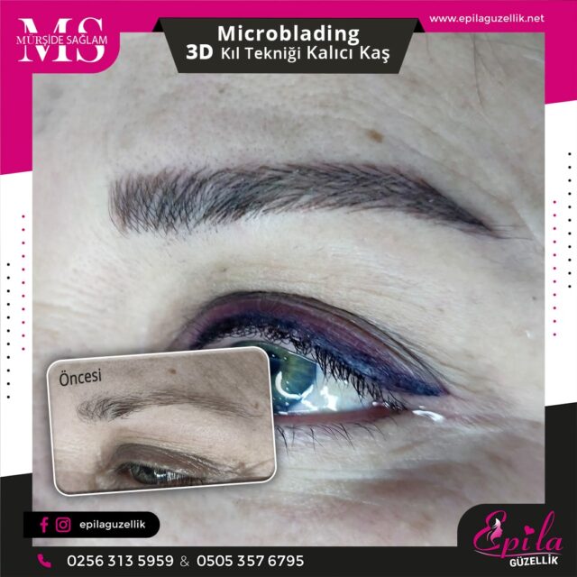 Nazilli - Microblading 3D Kıl Tekniği Kalıcı Kaş Kontürü