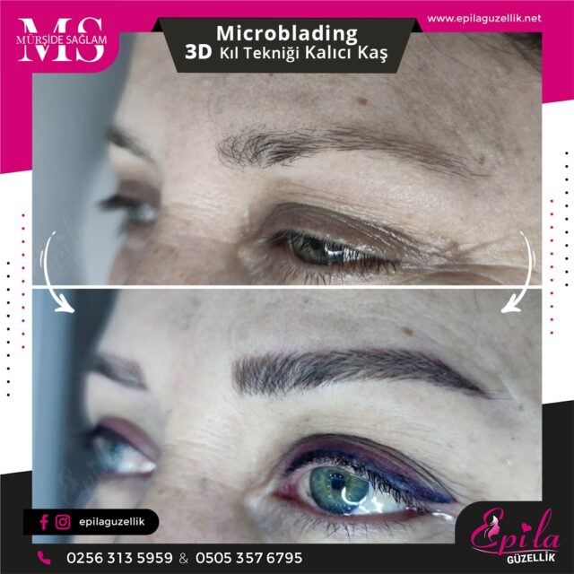 Nazilli - Microblading 3D Kıl Tekniği Kalıcı Kaş Kontürü