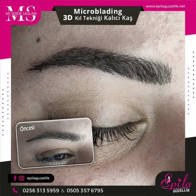 Nazilli - Microblading 3D Kıl Tekniği Kalıcı Kaş Kontürü