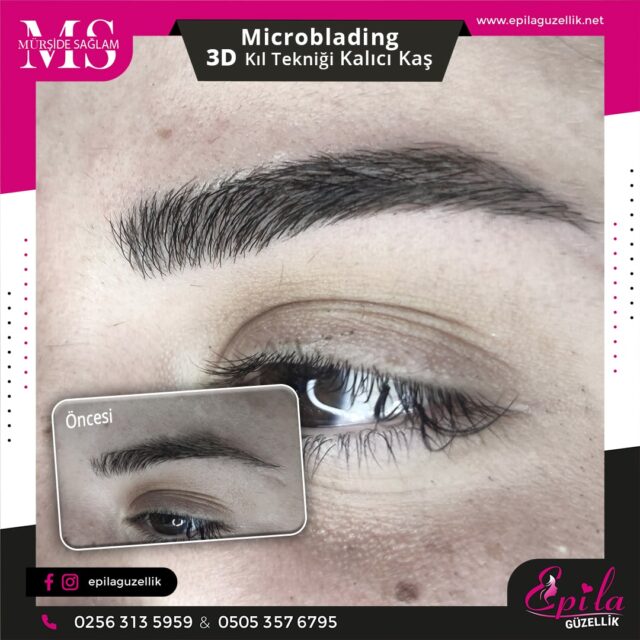 Nazilli - Microblading 3D Kıl Tekniği Kalıcı Kaş Kontürü