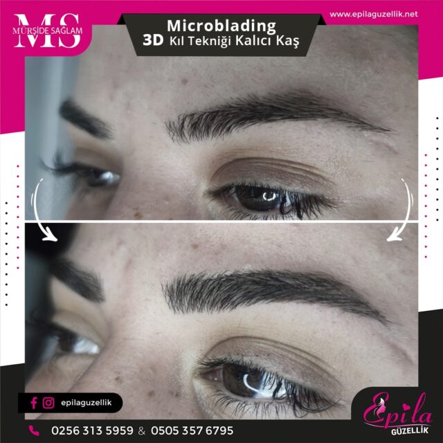 Nazilli - Microblading 3D Kıl Tekniği Kalıcı Kaş Kontürü