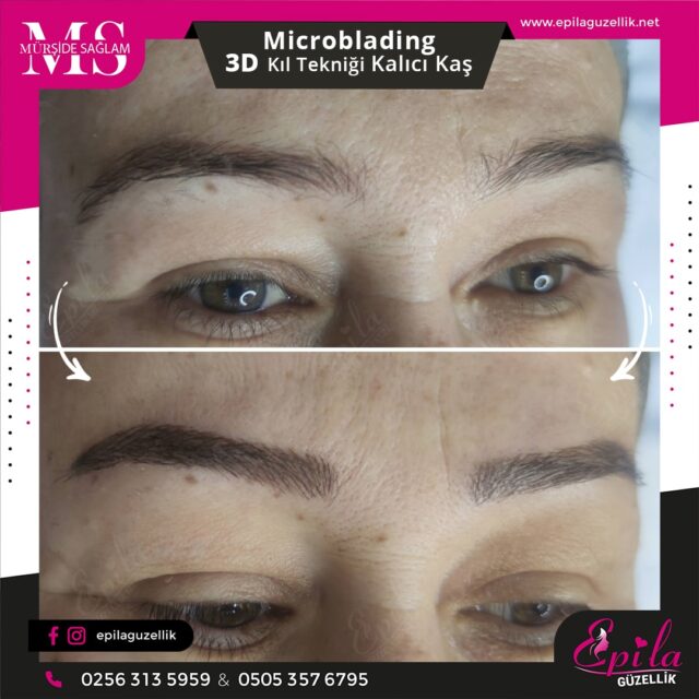 Nazilli - Microblading 3D Kıl Tekniği Kalıcı Kaş Kontürü