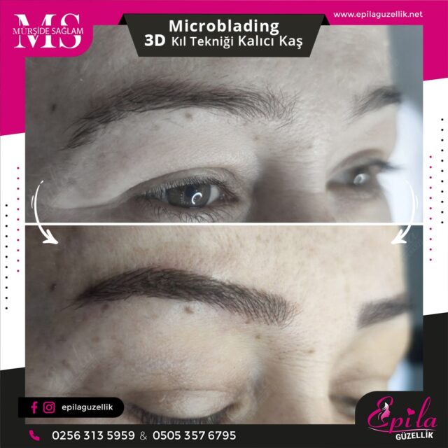 Nazilli - Microblading 3D Kıl Tekniği Kalıcı Kaş Kontürü