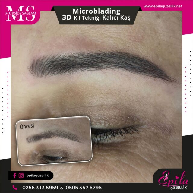 Nazilli - Microblading 3D Kıl Tekniği Kalıcı Kaş Kontürü