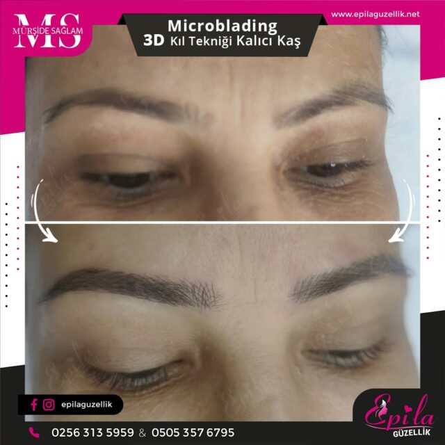 Nazilli - Microblading 3D Kıl Tekniği Kalıcı Kaş Kontürü