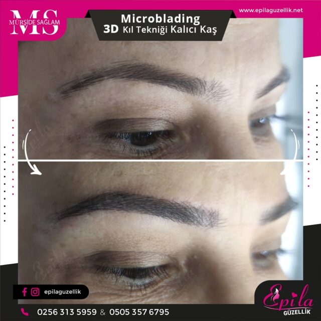 Nazilli - Microblading 3D Kıl Tekniği Kalıcı Kaş Kontürü