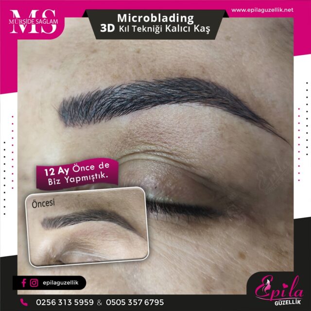 Nazilli - Microblading 3D Kıl Tekniği Kalıcı Kaş Kontürü