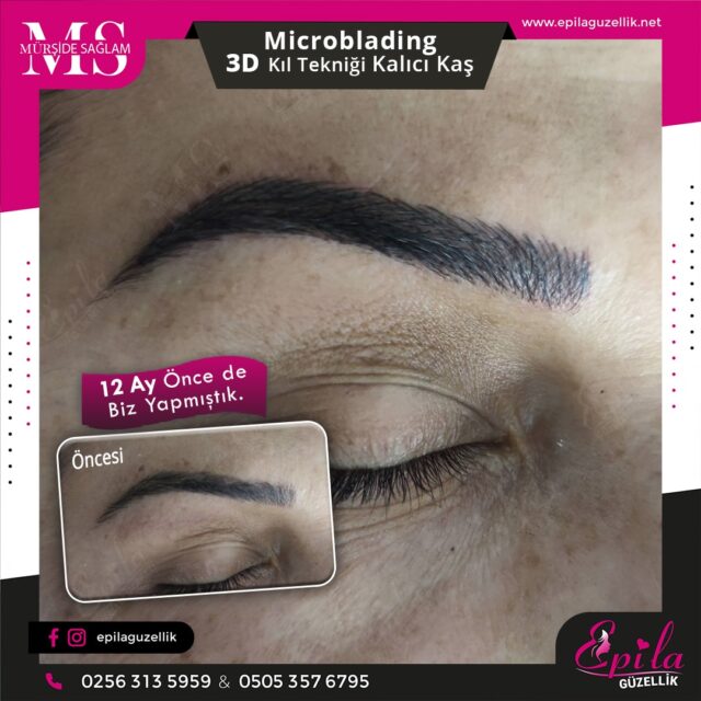 Nazilli - Microblading 3D Kıl Tekniği Kalıcı Kaş Kontürü