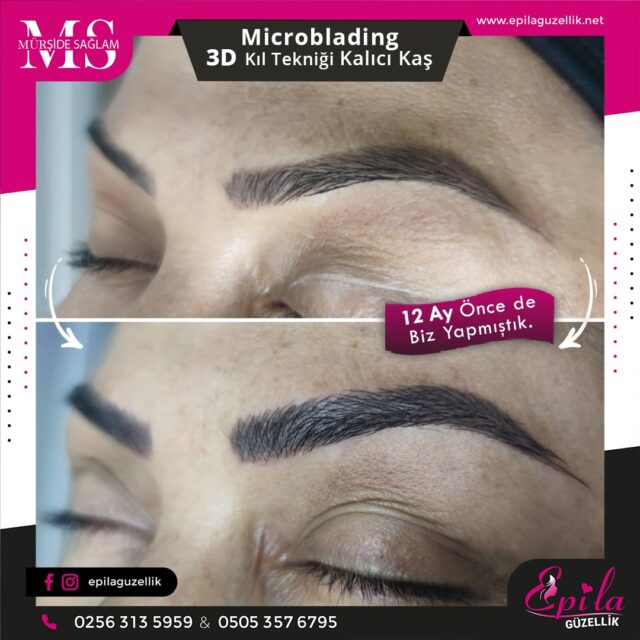 Nazilli - Microblading 3D Kıl Tekniği Kalıcı Kaş Kontürü