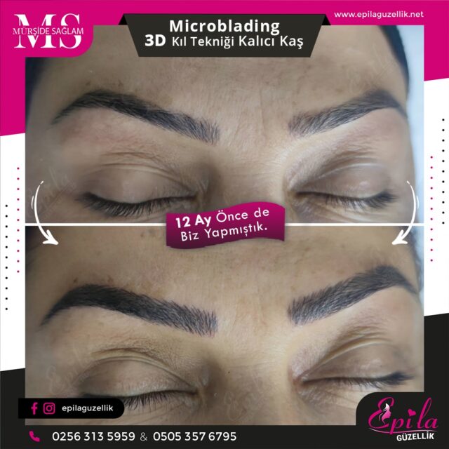 Nazilli - Microblading 3D Kıl Tekniği Kalıcı Kaş Kontürü