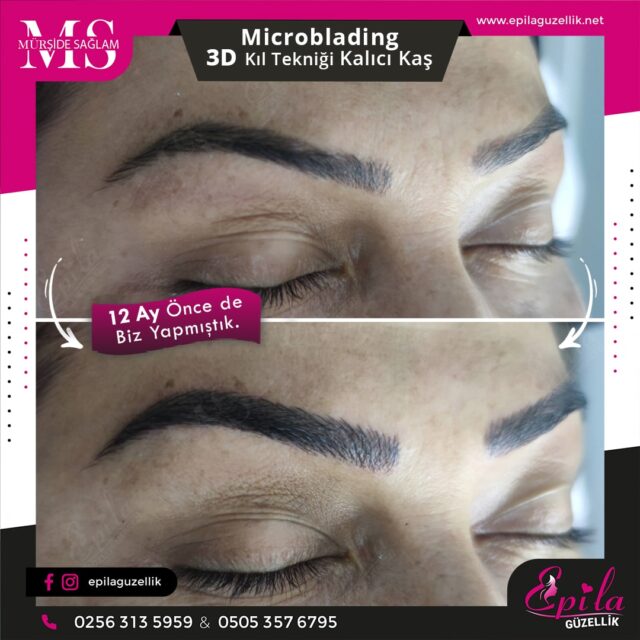 Nazilli - Microblading 3D Kıl Tekniği Kalıcı Kaş Kontürü