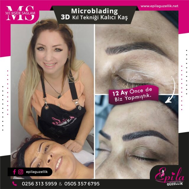 Nazilli - Microblading 3D Kıl Tekniği Kalıcı Kaş Kontürü