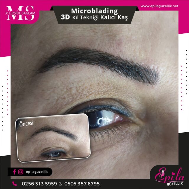 Nazilli - Microblading 3D Kıl Tekniği Kalıcı Kaş Kontürü