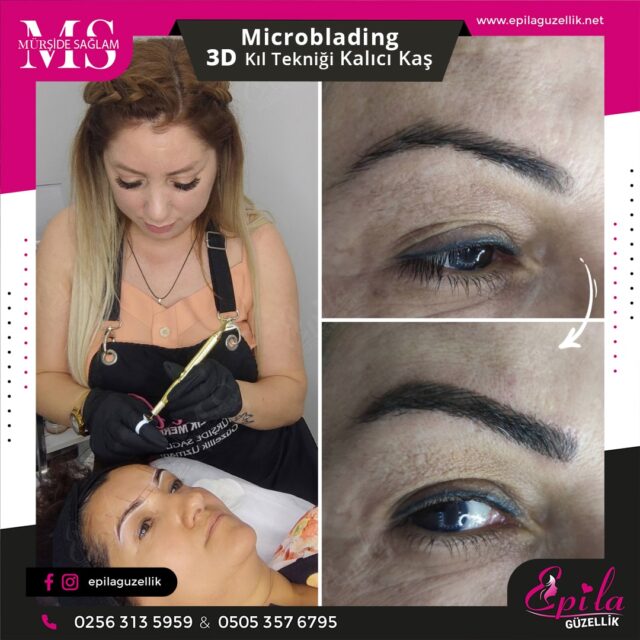 Nazilli - Microblading 3D Kıl Tekniği Kalıcı Kaş Kontürü