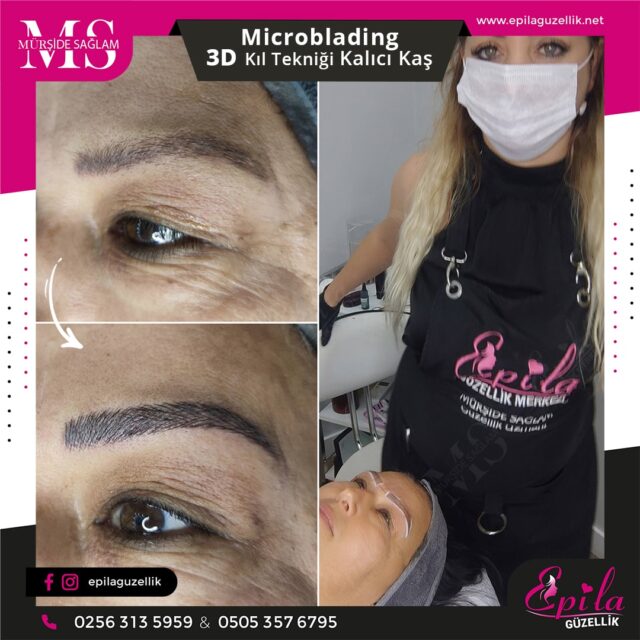 Nazilli - Microblading 3D Kıl Tekniği Kalıcı Kaş Kontürü