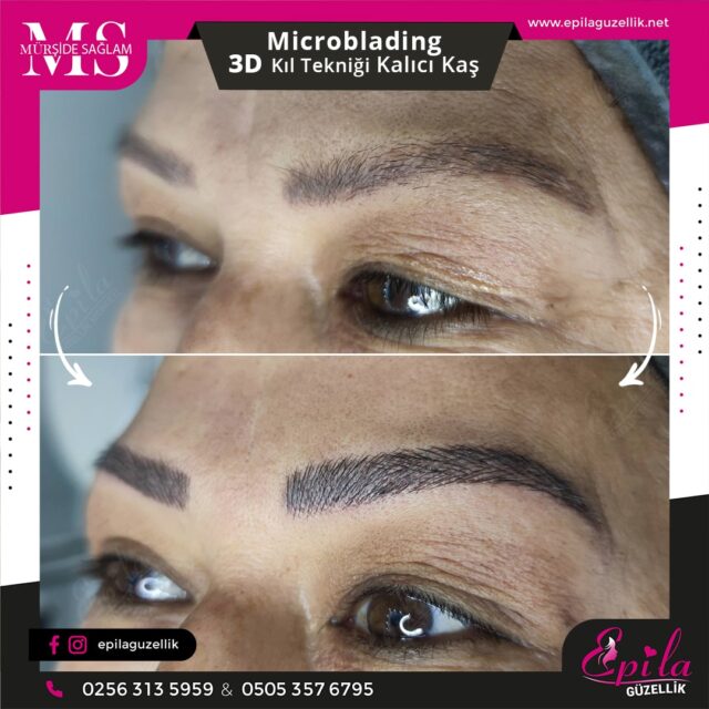 Nazilli - Microblading 3D Kıl Tekniği Kalıcı Kaş Kontürü