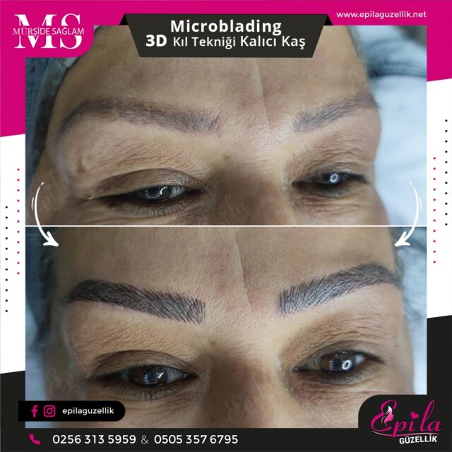 Nazilli - Microblading 3D Kıl Tekniği Kalıcı Kaş Kontürü