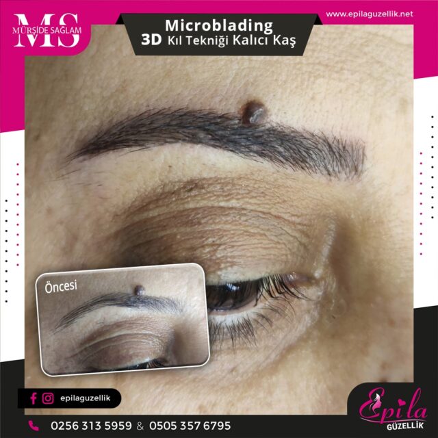 Nazilli - Microblading 3D Kıl Tekniği Kalıcı Kaş Kontürü